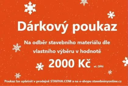 Dárkový poukaz v hodnotě 2 000,- Kč Nová Kolekce