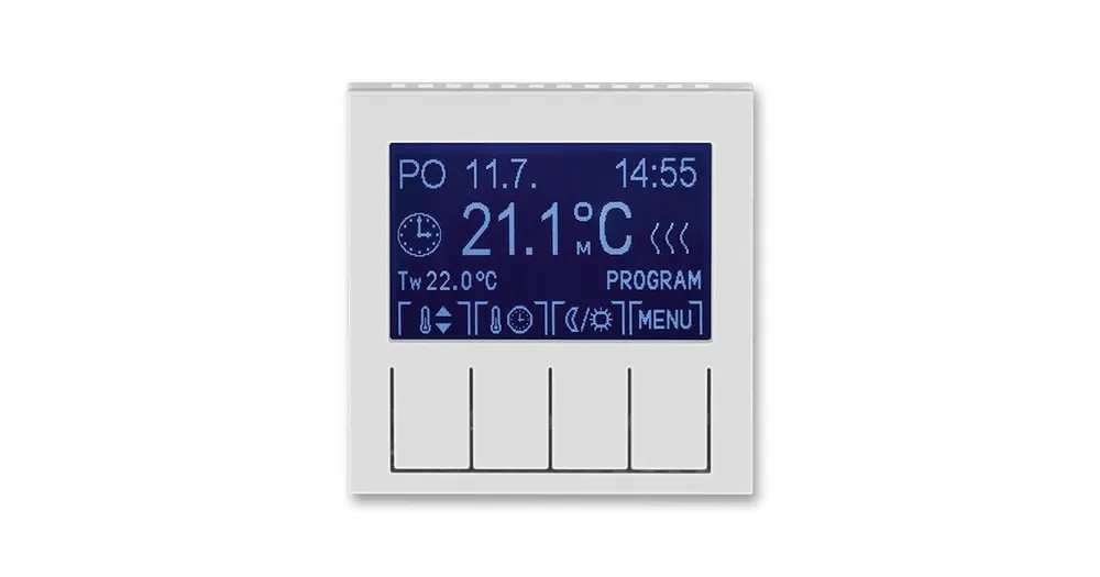 ABB 3292H-A10301 16 LEVIT Termostat univerzální programovatelný šedá/bílá Super Cena