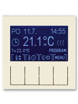 ABB 3292H-A10301 17 LEVIT Termostat univerzální programovatelný slonová kost/bílá Odeslání Ihned