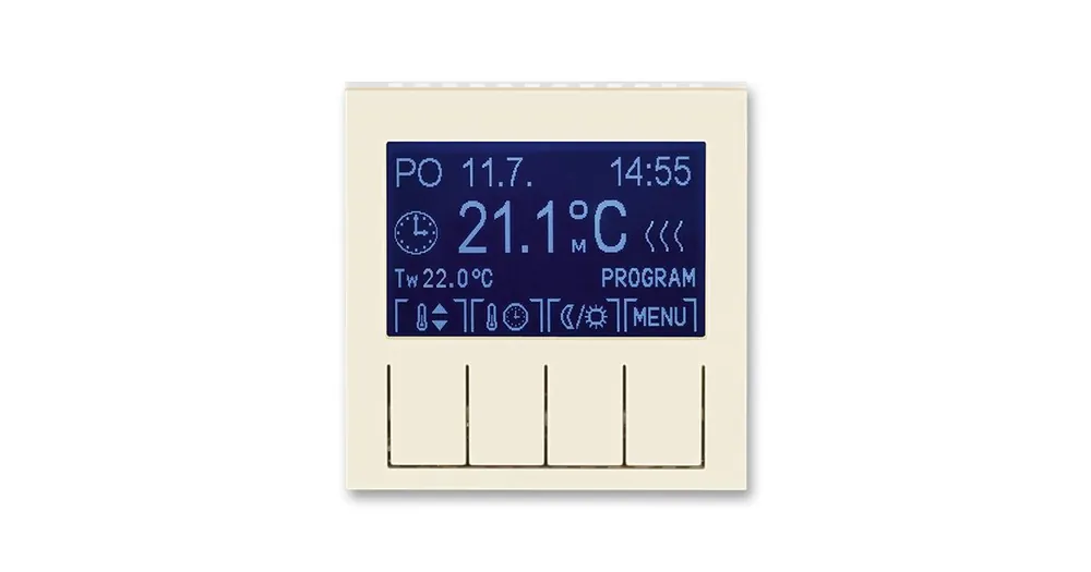 ABB 3292H-A10301 17 LEVIT Termostat univerzální programovatelný slonová kost/bílá Odeslání Ihned