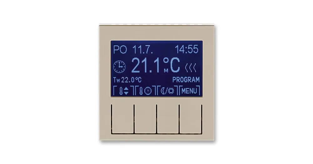 ABB 3292H-A10301 18 LEVIT Termostat univerzální programovatelný macchiato/bílá Tovární Cena
