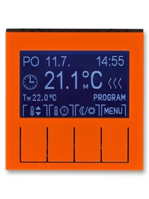 ABB 3292H-A10301 66 LEVIT Termostat univerzální programovatelný oranžová/kouřová černá Zlevněný