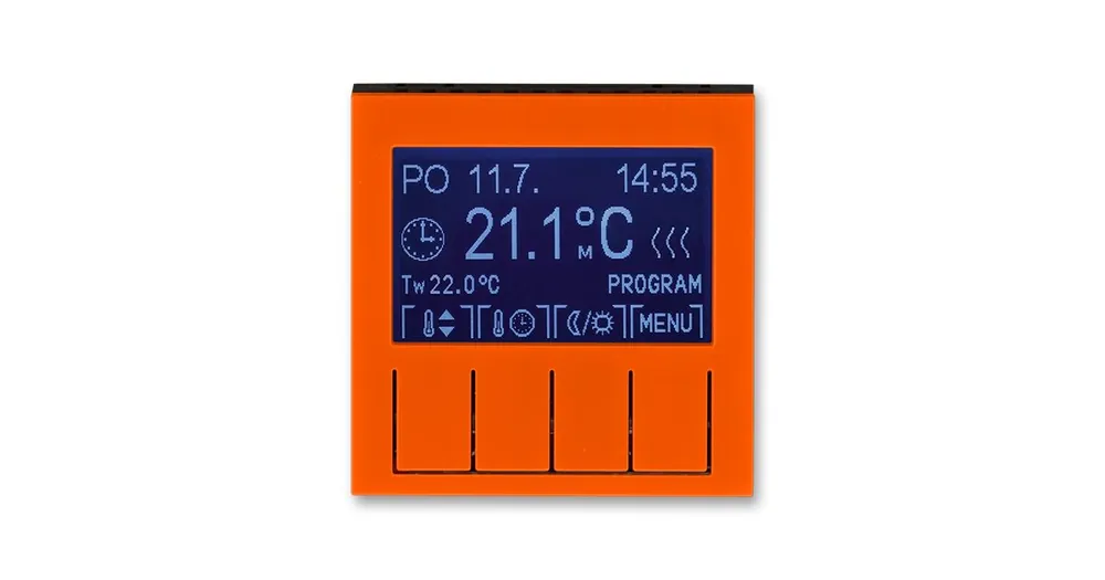 ABB 3292H-A10301 66 LEVIT Termostat univerzální programovatelný oranžová/kouřová černá Zlevněný