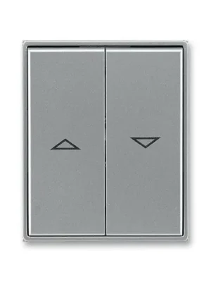 ABB 3558E-A00662 36 TIME Kryt spínače žaluziového dělený s potiskem ocelová Hit Sezóny