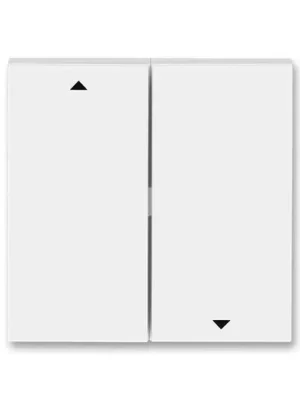 Akce ABB 3559H-A00662 01 LEVIT Kryt spínače žaluziového, dělený s potiskem bílá/ledová bílá