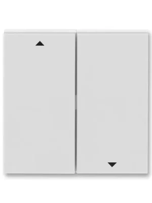ABB 3559H-A00662 16 LEVIT Kryt spínače žaluziového, dělený s potiskem šedá/bílá Značkový