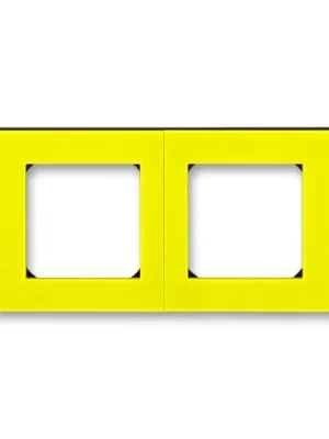 ABB 3901H-A05020 64 LEVIT Rámeček dvojnásobný, vodorovná i svislá montáž žlutá/kouřová čer Nejlepší Cena
