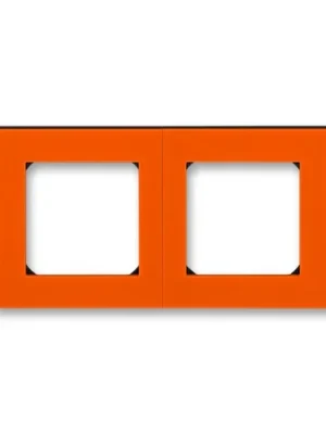ABB 3901H-A05020 66 LEVIT Rámeček dvojnásobný, vodorovná i svislá montáž oranžová/kouřová černá Akce