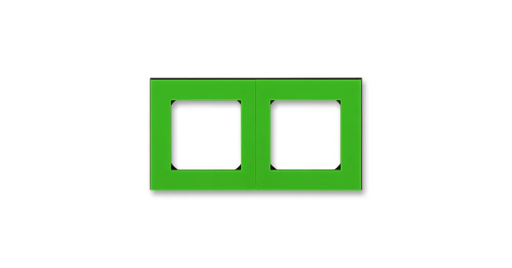 ABB 3901H-A05020 67 LEVIT Rámeček dvojnásobný, vodorovná i svislá montáž zelená/kouřová če Výprodej