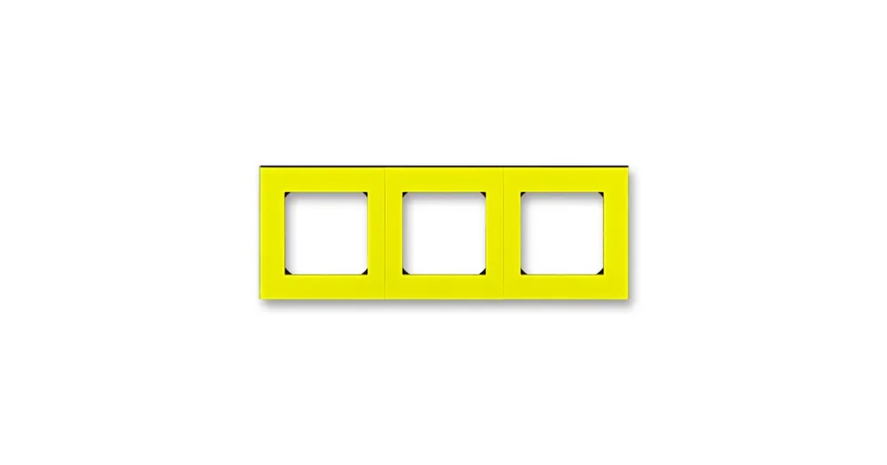 ABB 3901H-A05030 64 LEVIT Rámeček trojnásobný, vodorovná i svislá montáž žlutá/kouřová čer Sleva