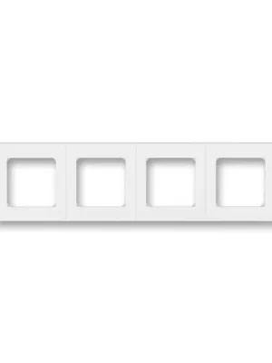 ABB 3901H-A05040 01 LEVIT Rámeček čtyřnásobný, vodorovná i svislá montáž bílá/ledová bílá Sezónní Sleva
