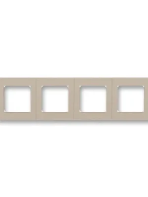 ABB 3901H-A05040 18 LEVIT Rámeček čtyřnásobný, vodorovná i svislá montáž macchiato/bílá Nakupujte Hned