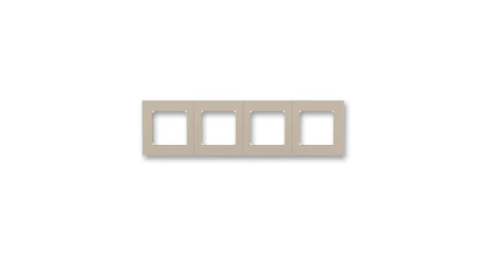ABB 3901H-A05040 18 LEVIT Rámeček čtyřnásobný, vodorovná i svislá montáž macchiato/bílá Nakupujte Hned