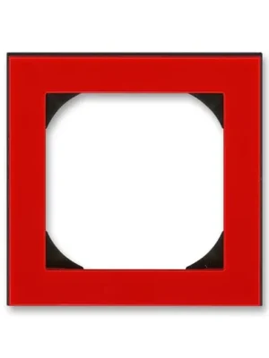 ABB 3901H-A05510 65 LEVIT Rámeček jednonásobný s otvorem 55x55 červená/kouřová černá Cenový Hit