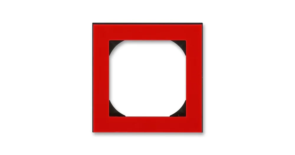 ABB 3901H-A05510 65 LEVIT Rámeček jednonásobný s otvorem 55x55 červená/kouřová černá Cenový Hit
