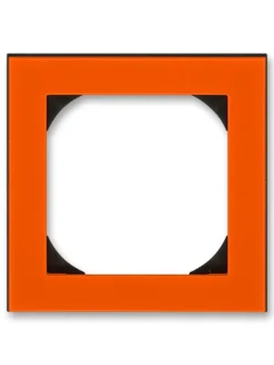 ABB 3901H-A05510 66 LEVIT Rámeček jednonásobný s otvorem 55x55 oranžová/kouřová černá Značkový