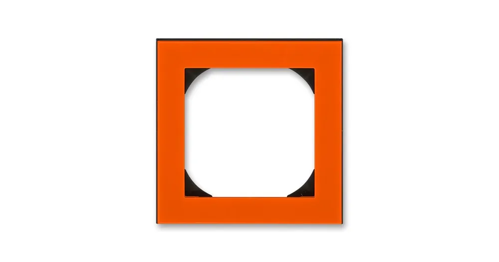 ABB 3901H-A05510 66 LEVIT Rámeček jednonásobný s otvorem 55x55 oranžová/kouřová černá Značkový