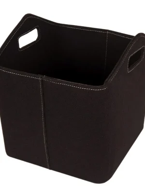 LIENBACHER koš na dřevo plstěný - černý Poslední Šance