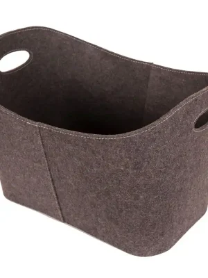 LIENBACHER koš na dřevo plstěný velký - šedý Originální