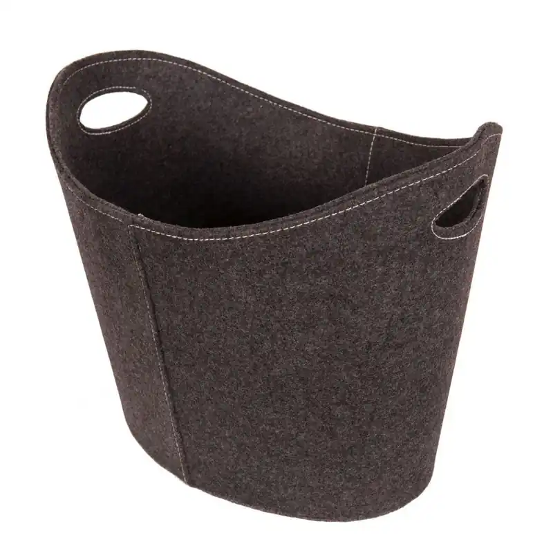 Koupit Online LIENBACHER koš na dřevo plstěný oválný - šedý