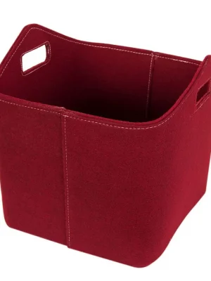 Hit Sezóny LIENBACHER koš na dřevo plstěný - červený