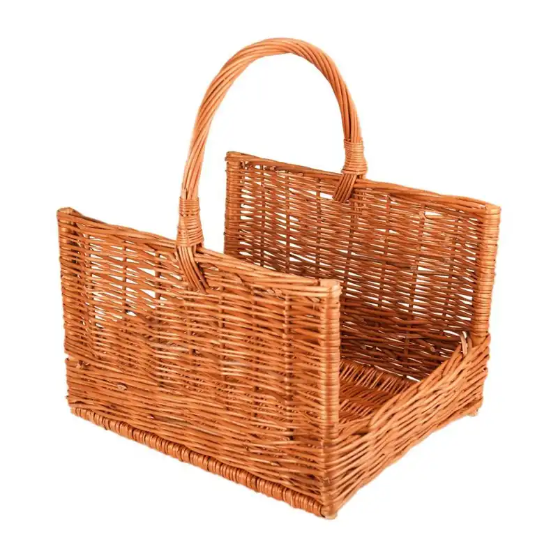 Koš na dřevo proutěný rovný Jen Po Omezenou Doba