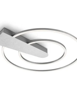 Značkový UKONČENA VÝROBA LED stropní svítidlo, pr. 49,5 cm, 25 W, hliník-chrom - BRILONER