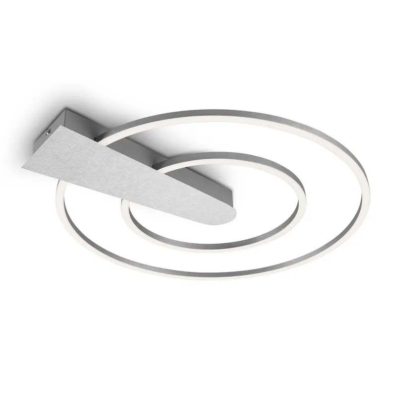 Značkový UKONČENA VÝROBA LED stropní svítidlo, pr. 49,5 cm, 25 W, hliník-chrom - BRILONER