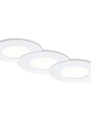 3ks sada LED vestavné svítidlo, pr. 8,5 cm, 4,9 W, bílé - BRILONER Rychlé Dodání