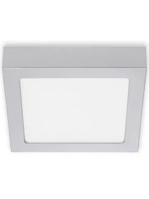 Značkový LED stropní svítidlo, 17 cm, 12 W, matný chrom - BRILONER