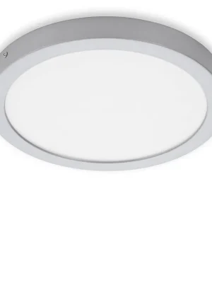 Značkový LED přisazené svítidlo, pr. 30 cm, 21 W, 2000 lm, chrom - BRILONER