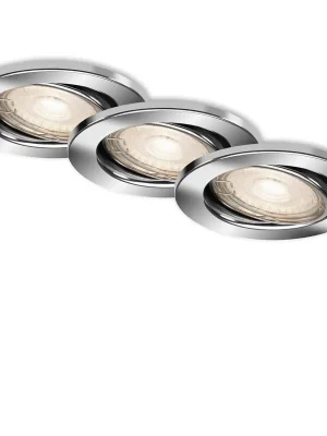 3ks LED vestavné svítidlo, pr. 8,6 cm, 5 W, chrom - BRILONER Pouze Dnes