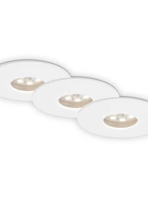 3ks sada LED vestavné svítidlo, pr. 4,5 , 1,8 W, bílé - BRILONER Super Cena