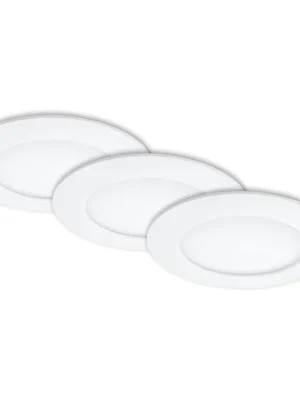 3ks sada LED vestavné svítidlo, pr. 12 cm, 6,4 W, bílé - BRILONER Levný