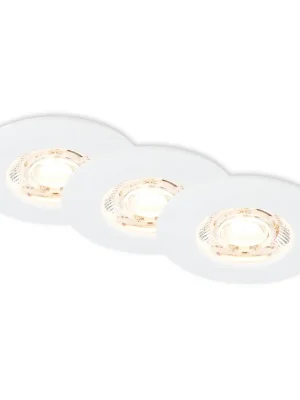3ks sada LED vestavné svítidlo, 6,5 cm, 3,6W, 350lm, bílé - BRILONER Horká Nabídka